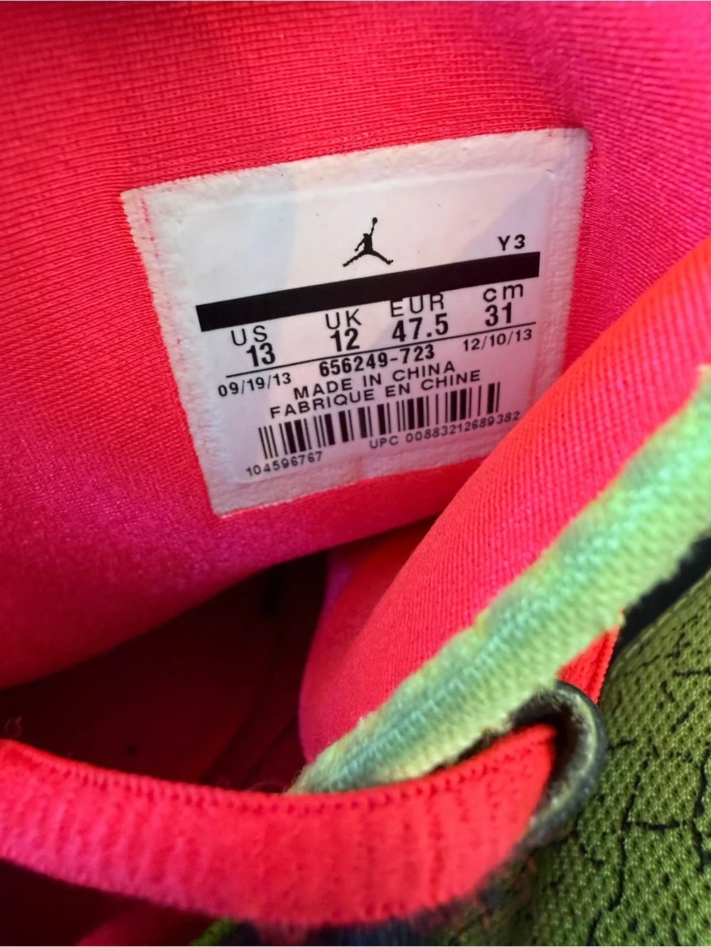 Nike air Jordan 28 xx8 se all star sz 13 656249-723 volt black 2014